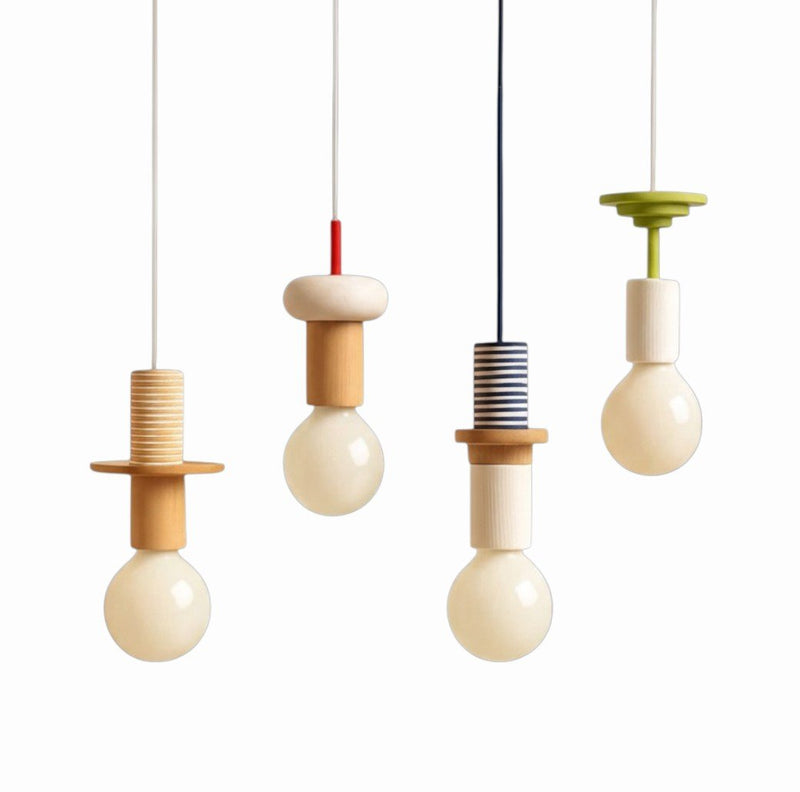 Suspension Bois Design Style Wabi-Sabi