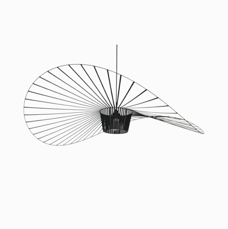 Suspension Luminaire Design Chapeau Paille Nordique