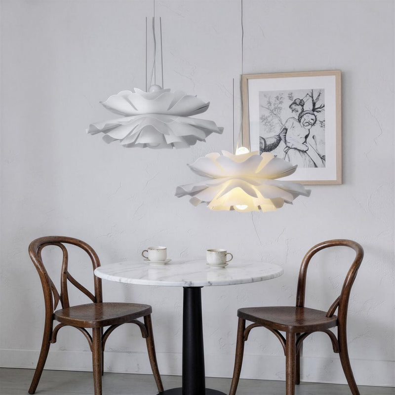 Suspension Luminaire Design Fleurs Acrylique Moderne Multicouche
