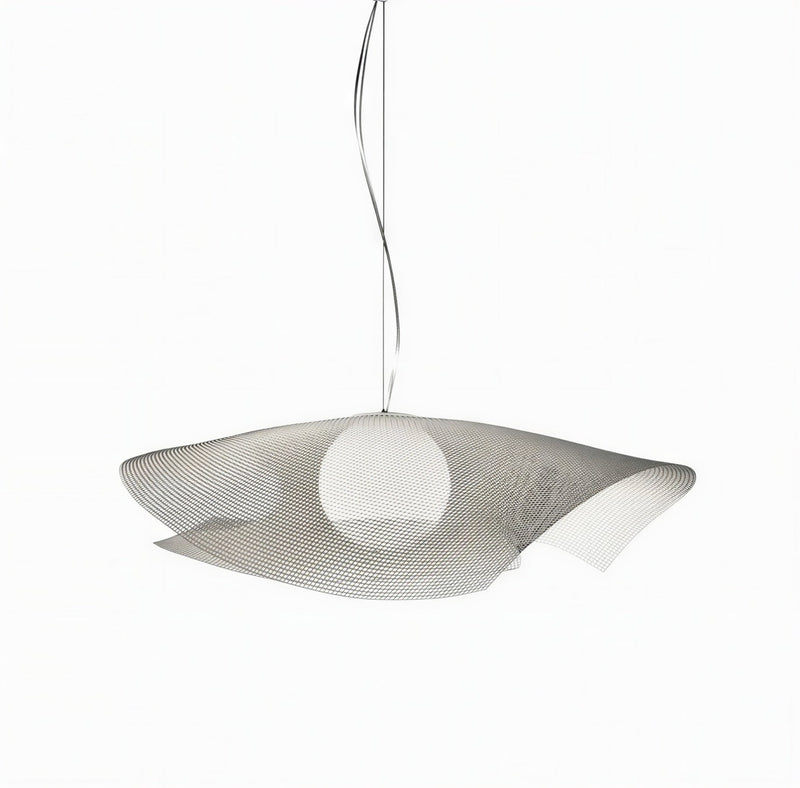 Suspension Luminaire Design Bauhaus Métal Nickel Nordique