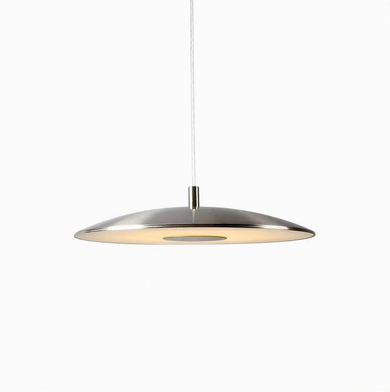 Suspension Luminaire Design Eclipse Disque Chrome