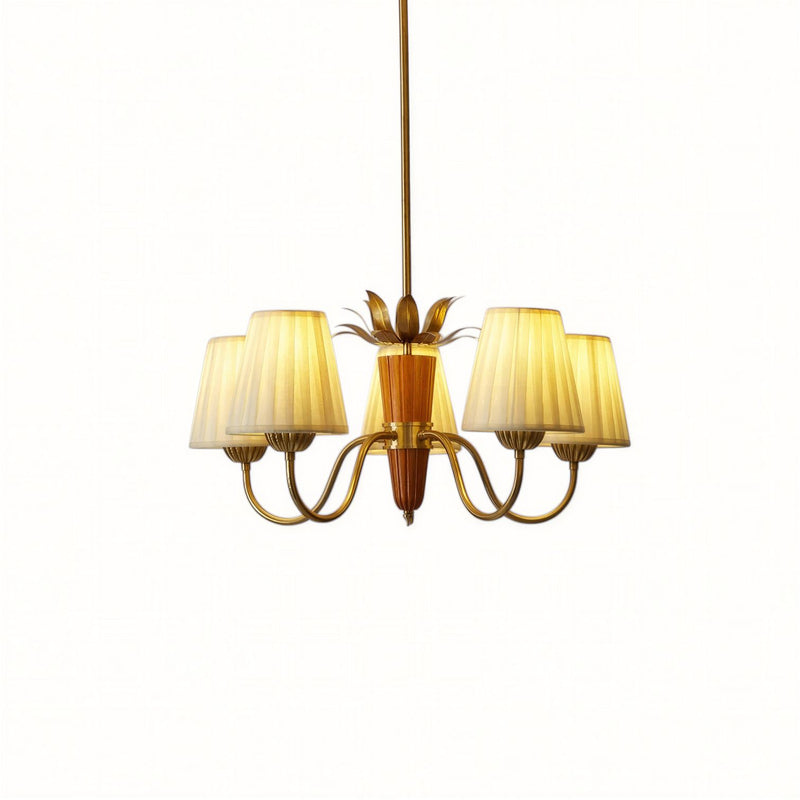 Suspension Luminaire Design Haussmann Tissu Blanc