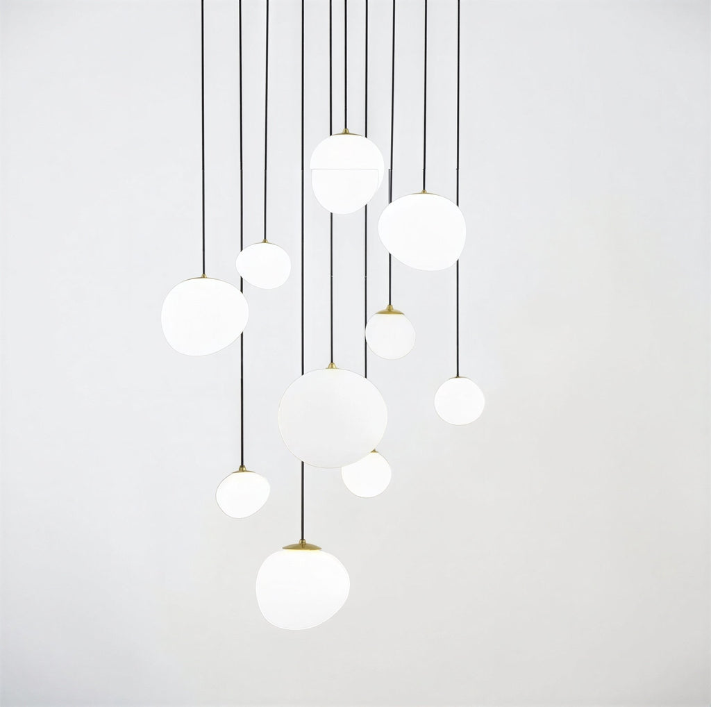Luminaire Suspension Design Escalier Nordique — 6 Configurations