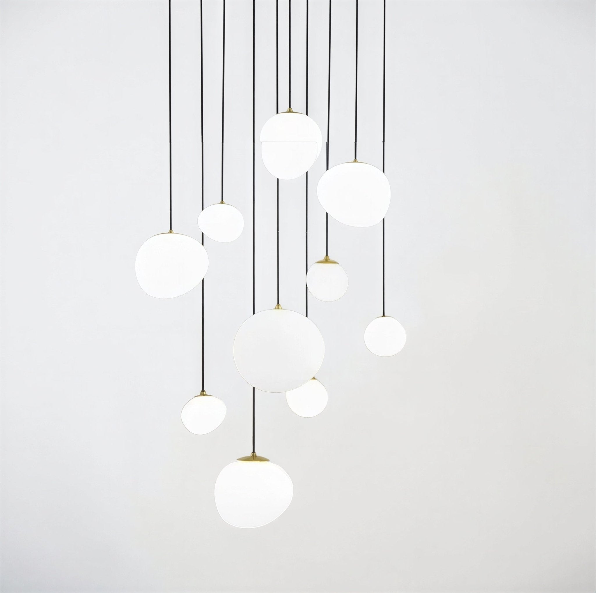 Luminaire Suspension Design Escalier Nordique — 6 Configurations