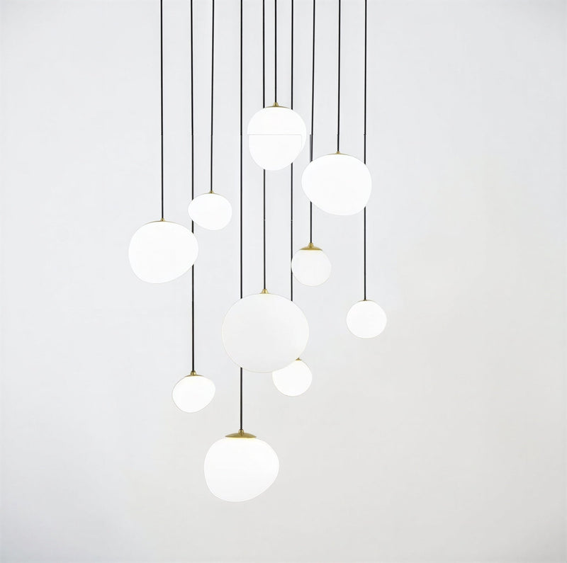 Luminaire Suspension Design Escalier Nordique — 6 Configurations