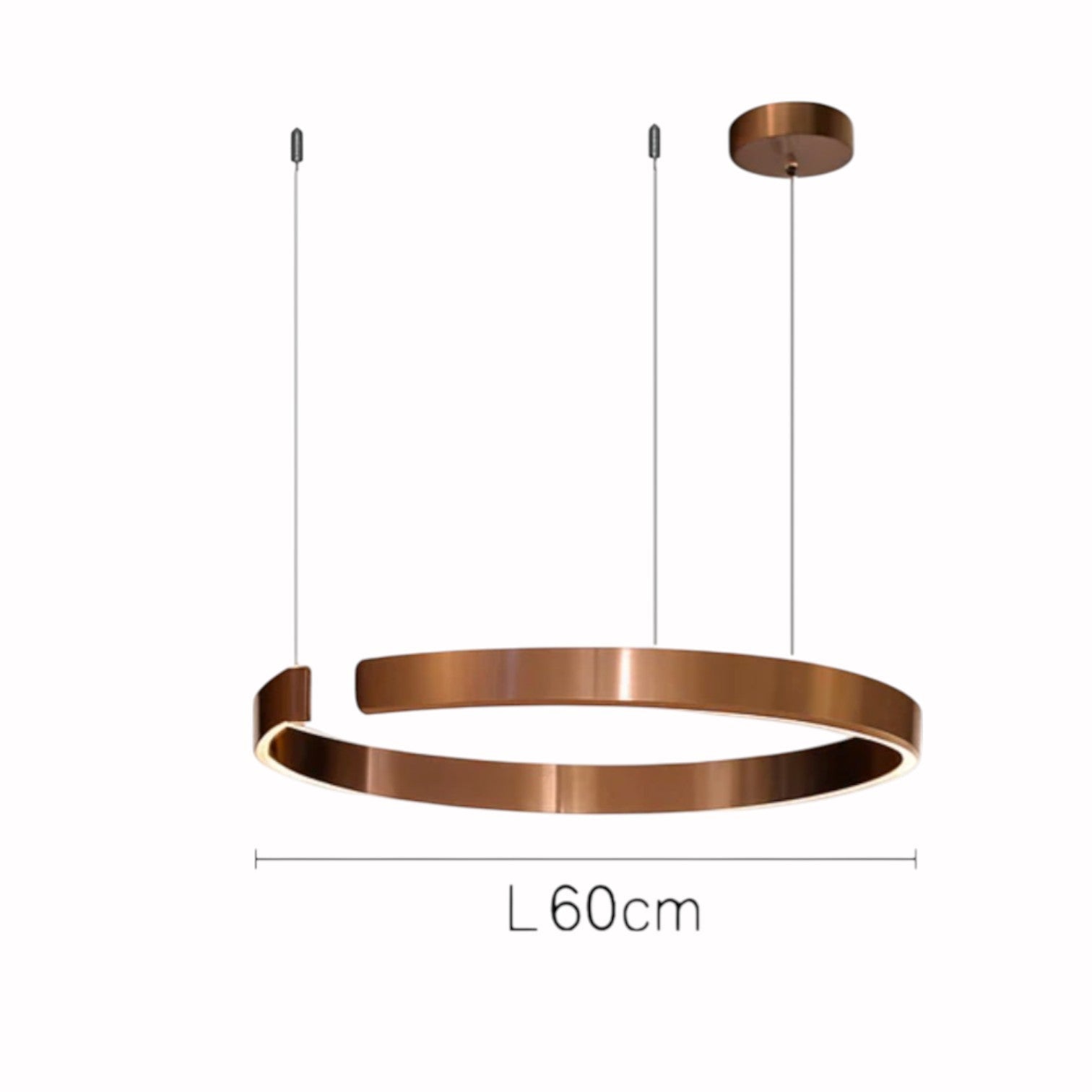 Lustre Anneau Circulaire LED | Design Nordique Premium