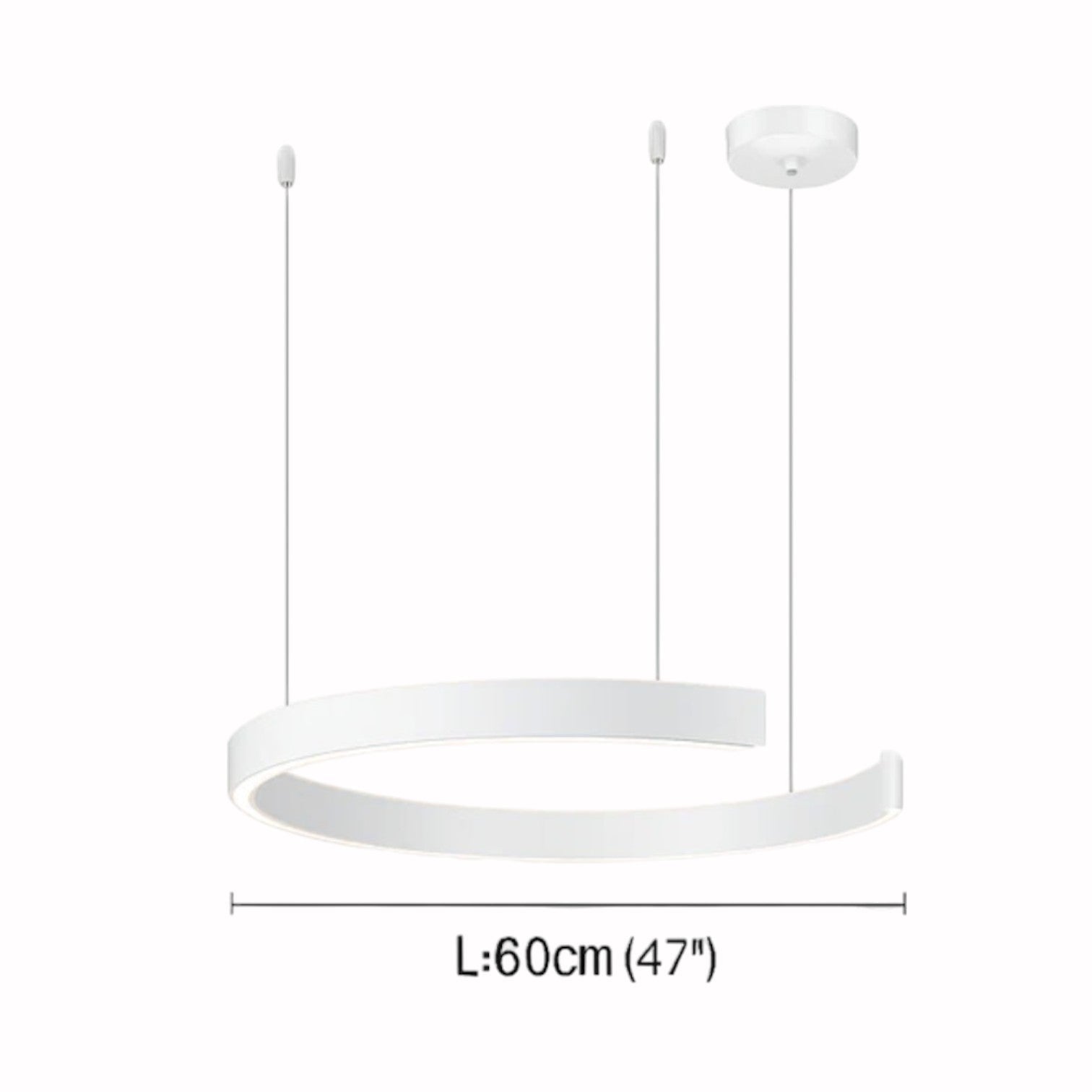 Lustre Anneau Circulaire LED | Design Nordique Premium