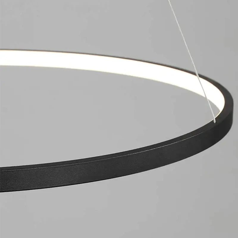 Luminaire Suspension Design Lustre Anneau LED Circulaire Dimmable