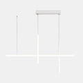 Lustre Suspension Luminaire Barre LED Linéaire Croix Dimmable