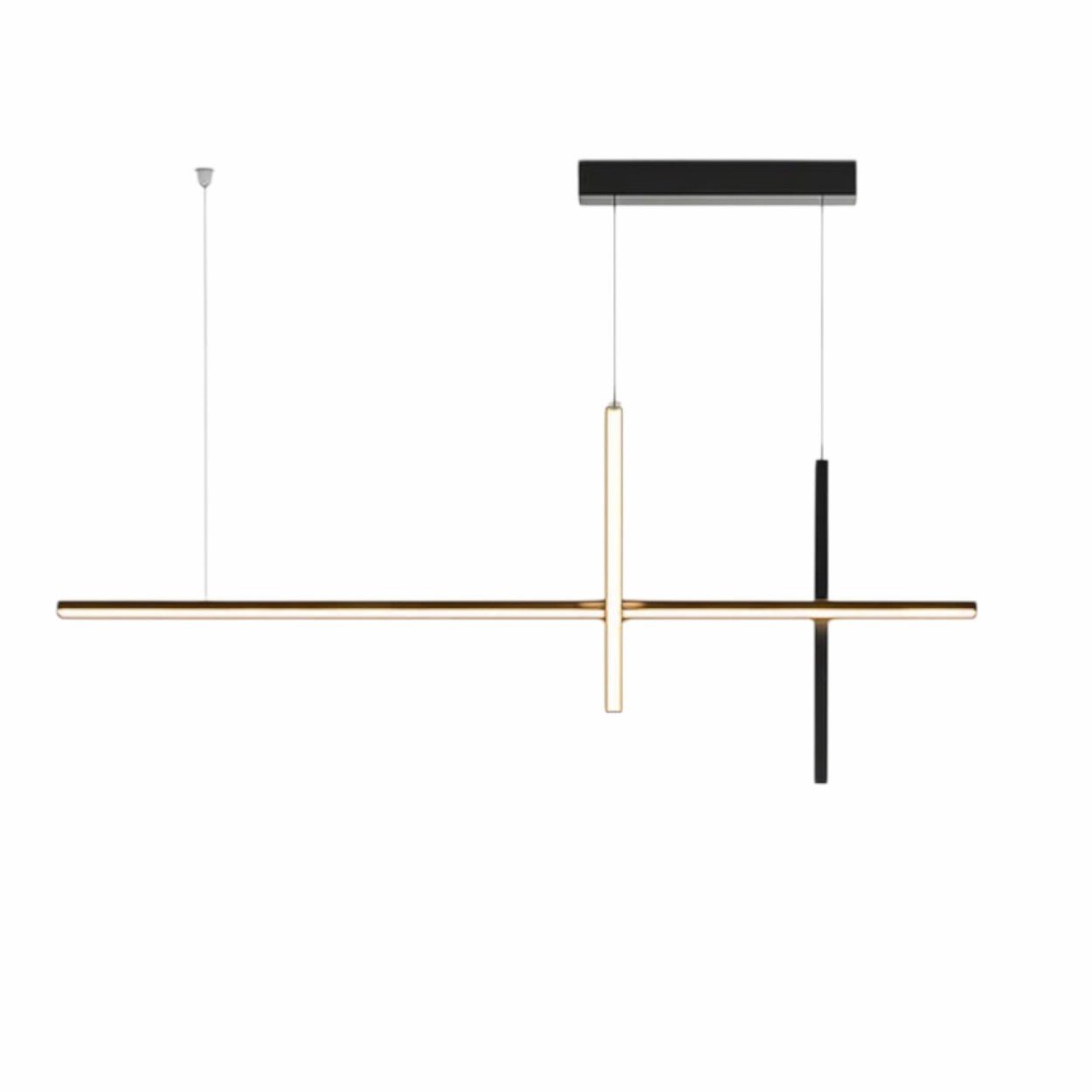 Lustre Barre LED Linéaire Croix Dimmable