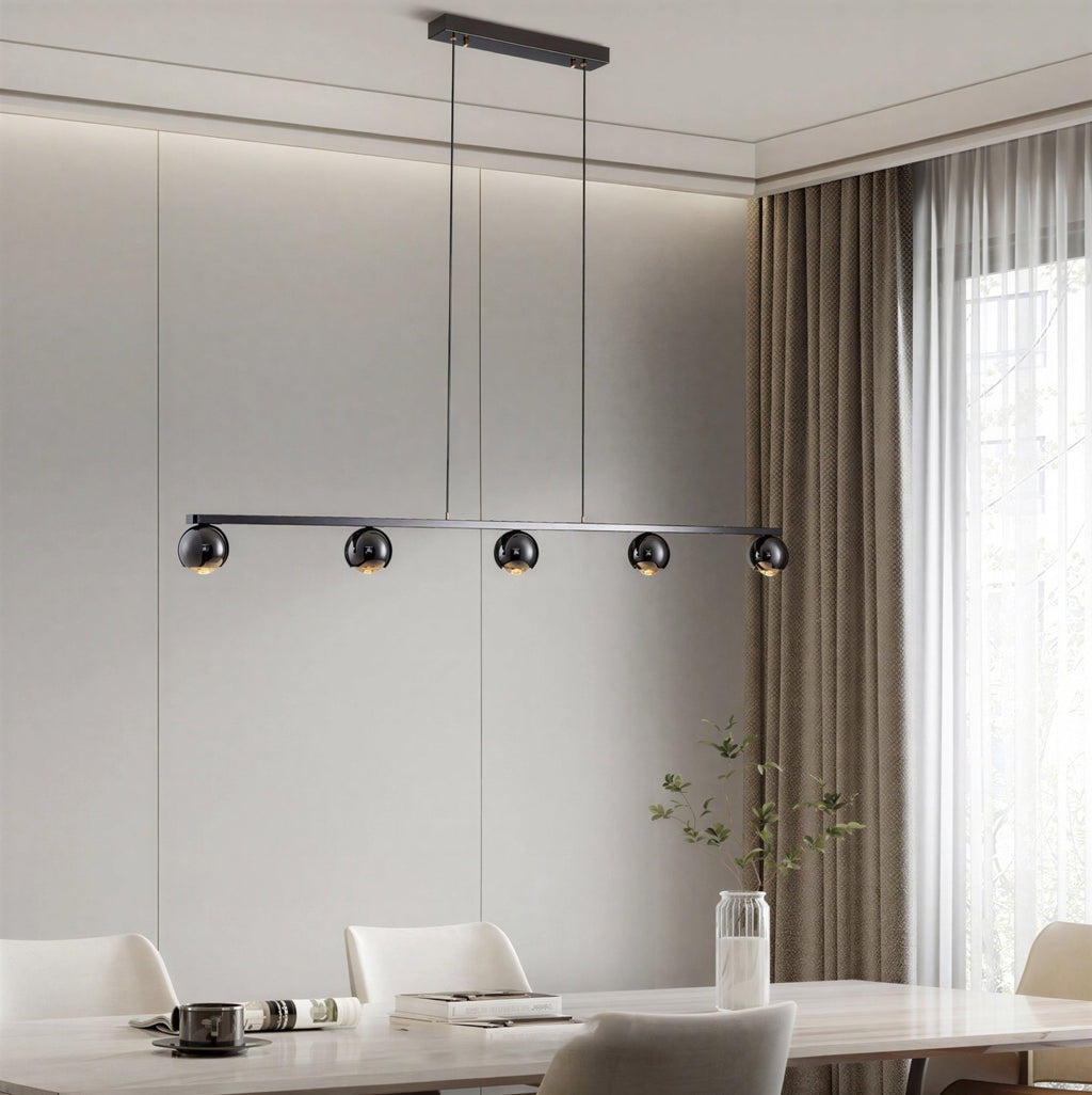 Suspension Luminaire Design Lustre Cristal LED Moderne Salle à Manger