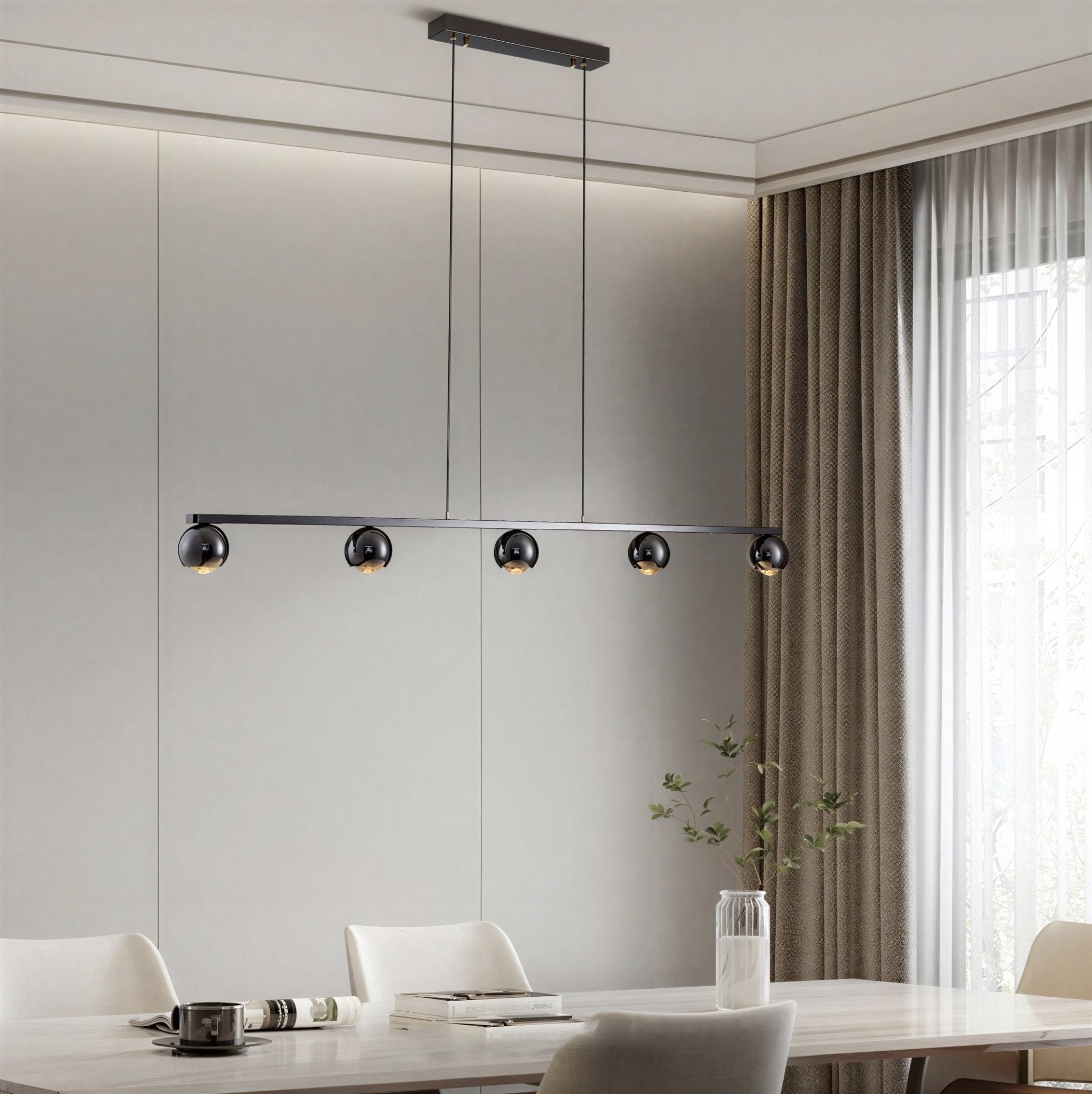 Suspension Luminaire Design Lustre Cristal LED Moderne Salle à Manger