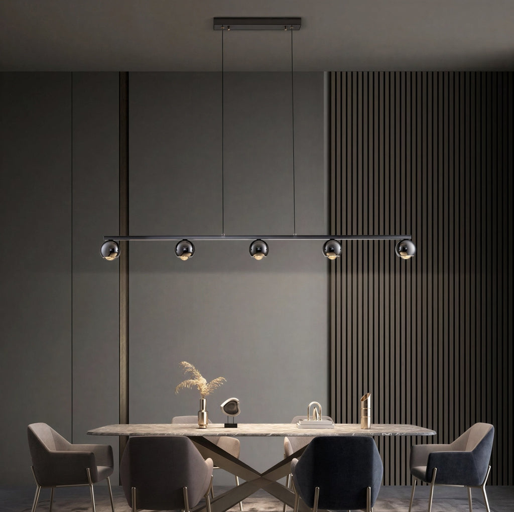 Suspension Luminaire Design Lustre Cristal LED Moderne Salle à Manger