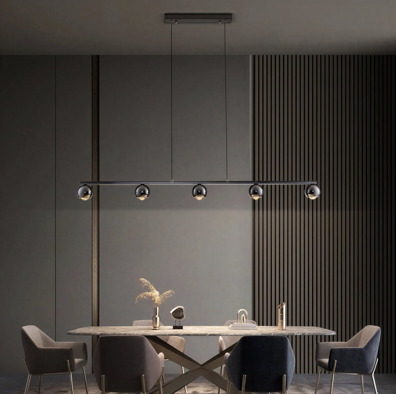 Suspension Luminaire Design Lustre Cristal LED Moderne Salle à Manger