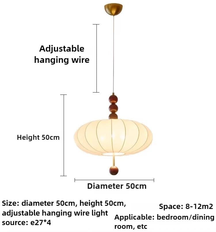 Lustre Lanterne Tissu Médiéval Français