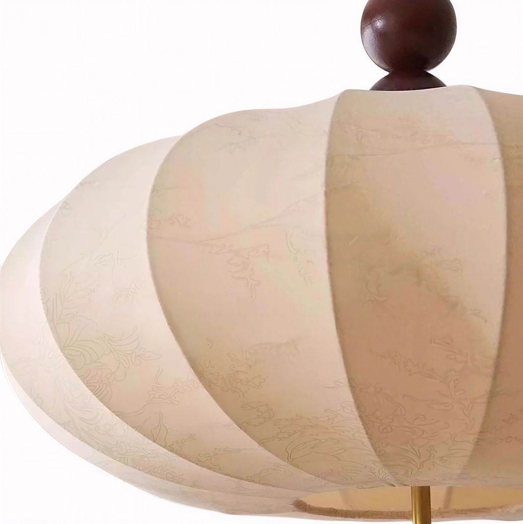 Suspension Luminaire Design Lustre Lanterne Tissu Vintage Rustique