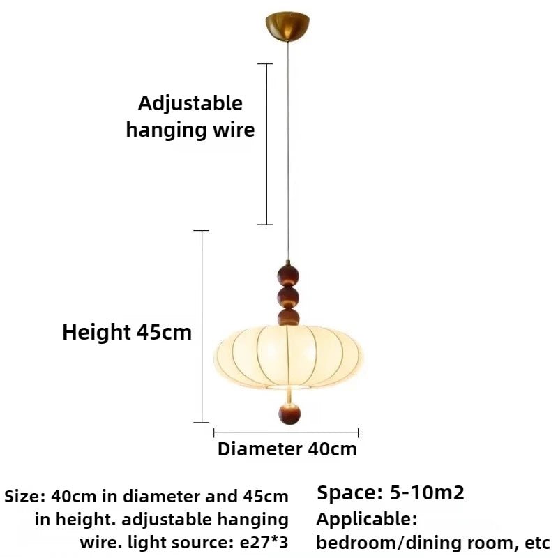 Lustre Lanterne Tissu Médiéval Français