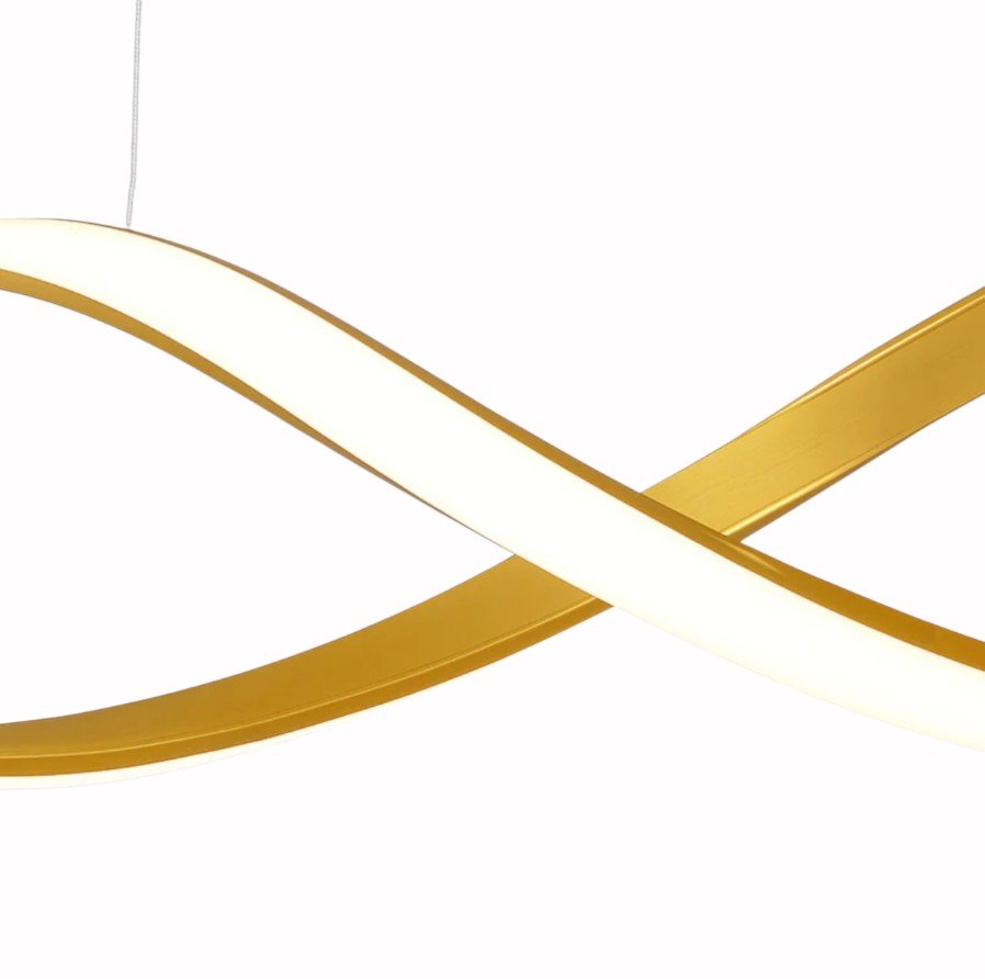 Suspension Luminaire Design Lustre Vague LED Dimmable