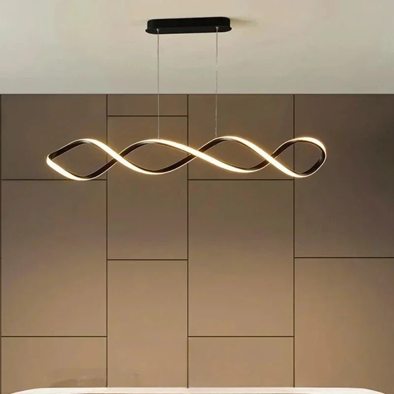 Suspension Luminaire Design Lustre Vague LED Dimmable