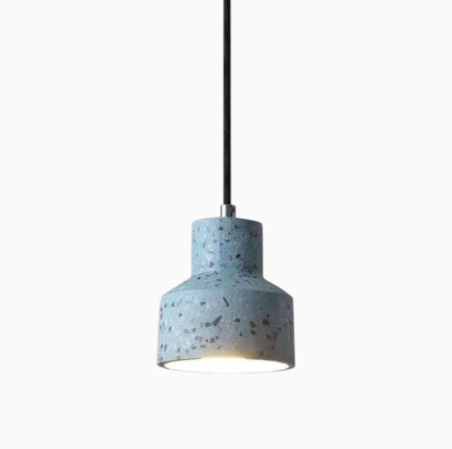Suspension Luminaire Design Mini Plâtre Nordique LED — Bleu, Rose, Noir ou Blanc