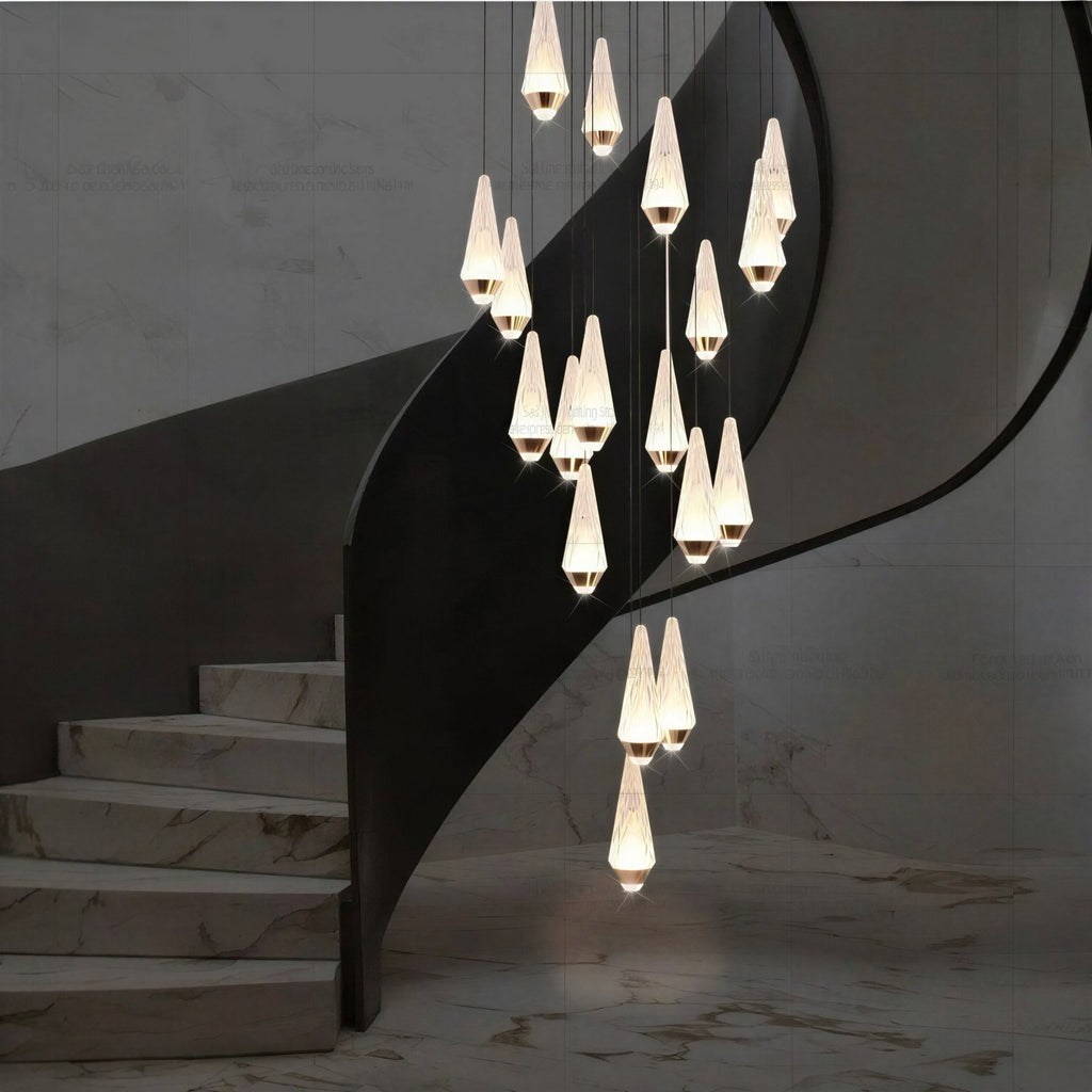 Suspension Luminaire Design Aluminium LED Moderne Minimaliste