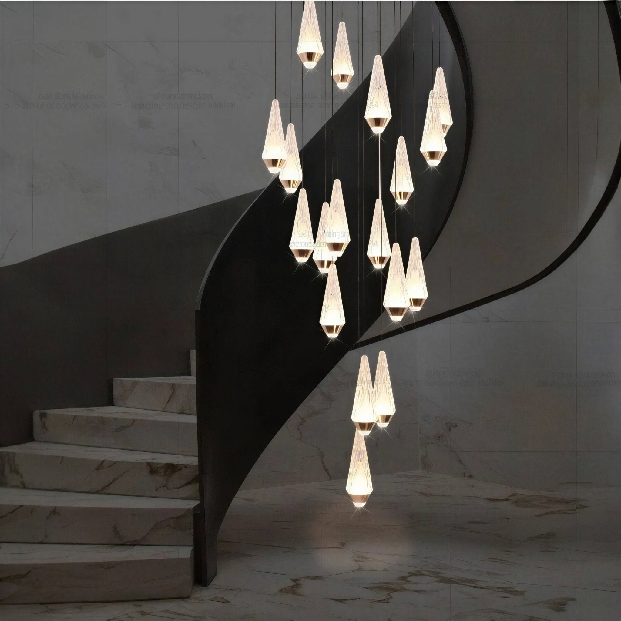 Suspension Luminaire Design Aluminium LED Moderne Minimaliste