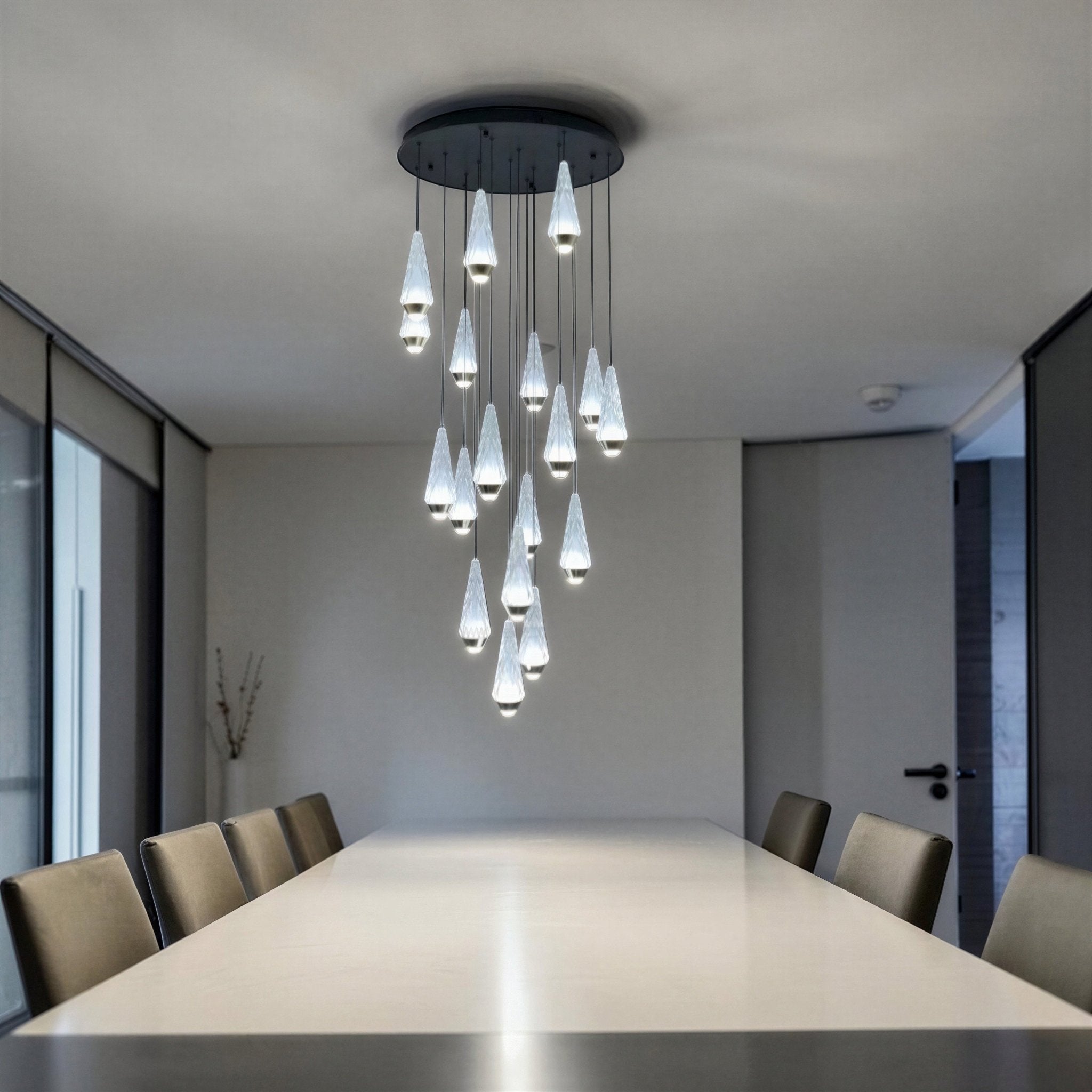 Suspension Luminaire Design Aluminium LED Moderne Minimaliste