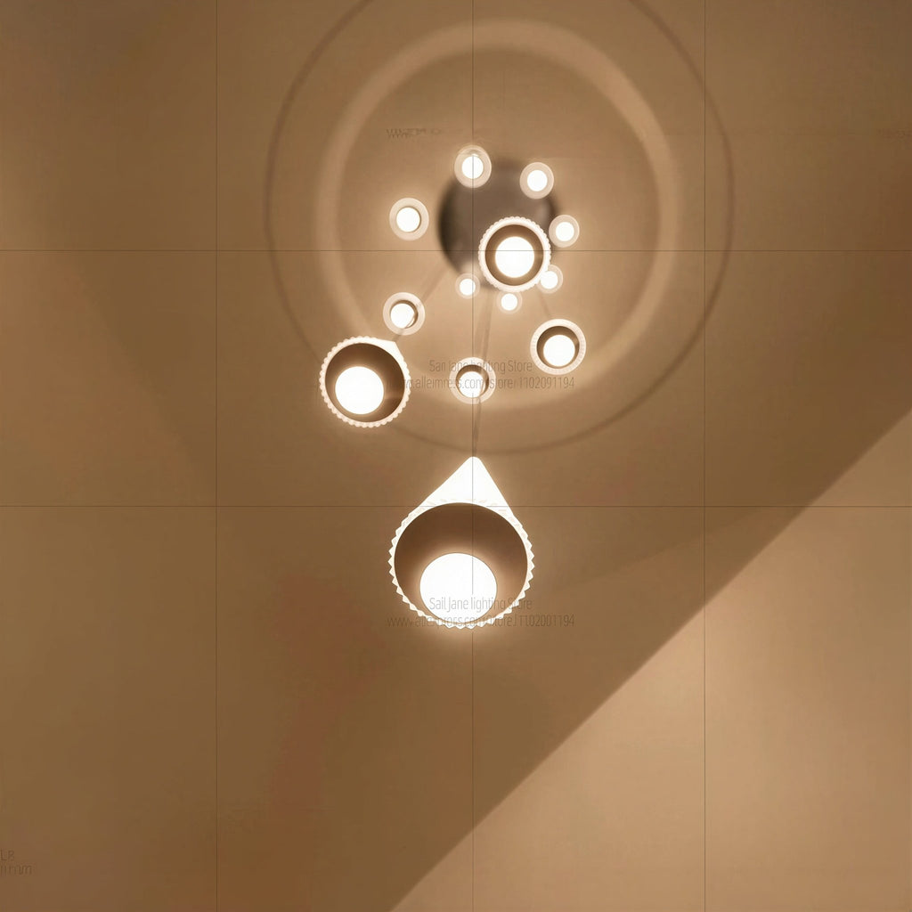 Suspension Luminaire Design Aluminium LED Moderne Minimaliste
