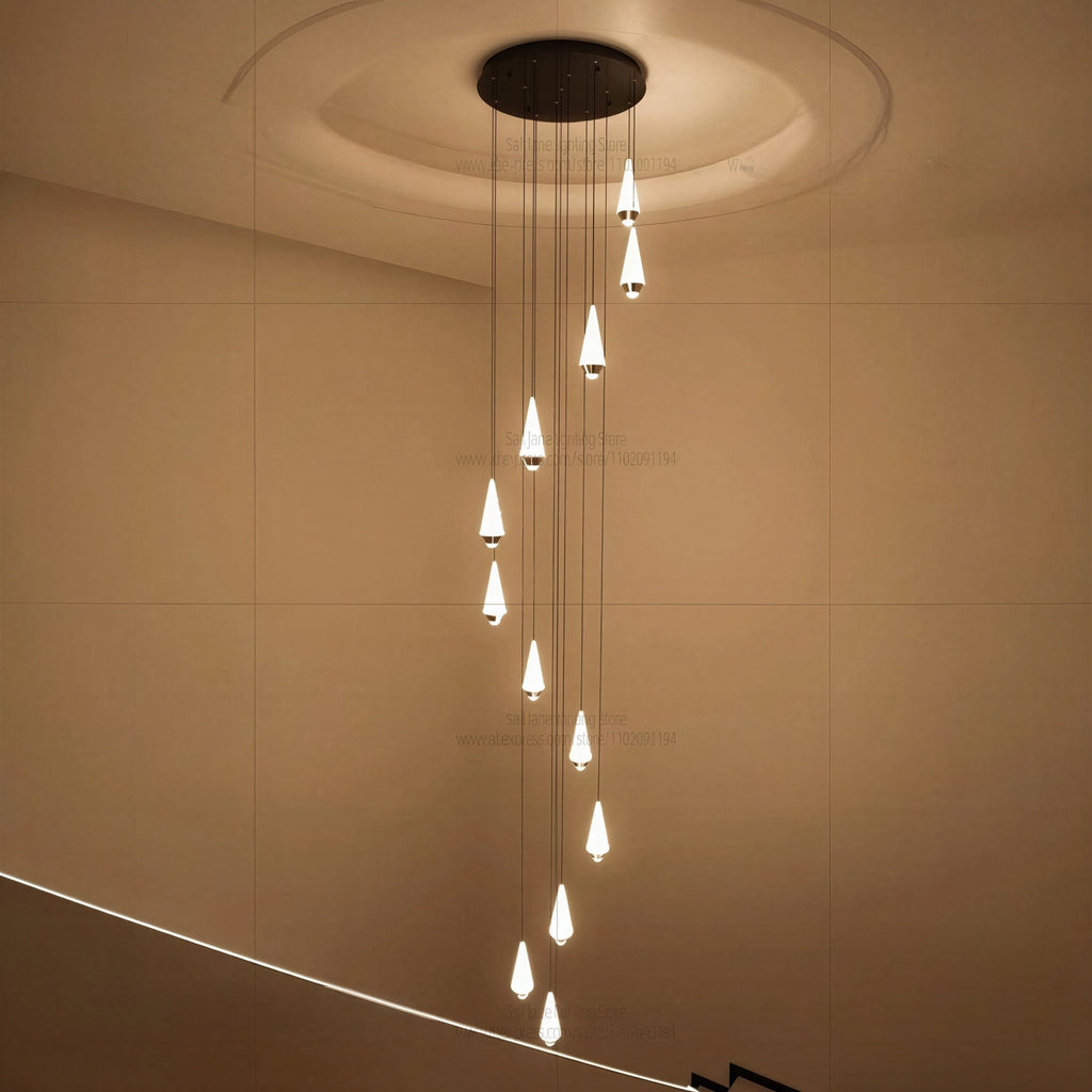 Suspension Luminaire Design Aluminium LED Moderne Minimaliste