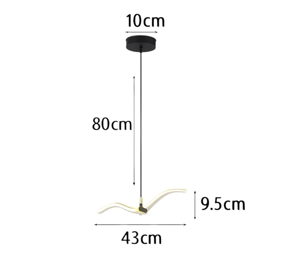 Suspension Luminaire Design & Applique Murale LED Forme de Mer