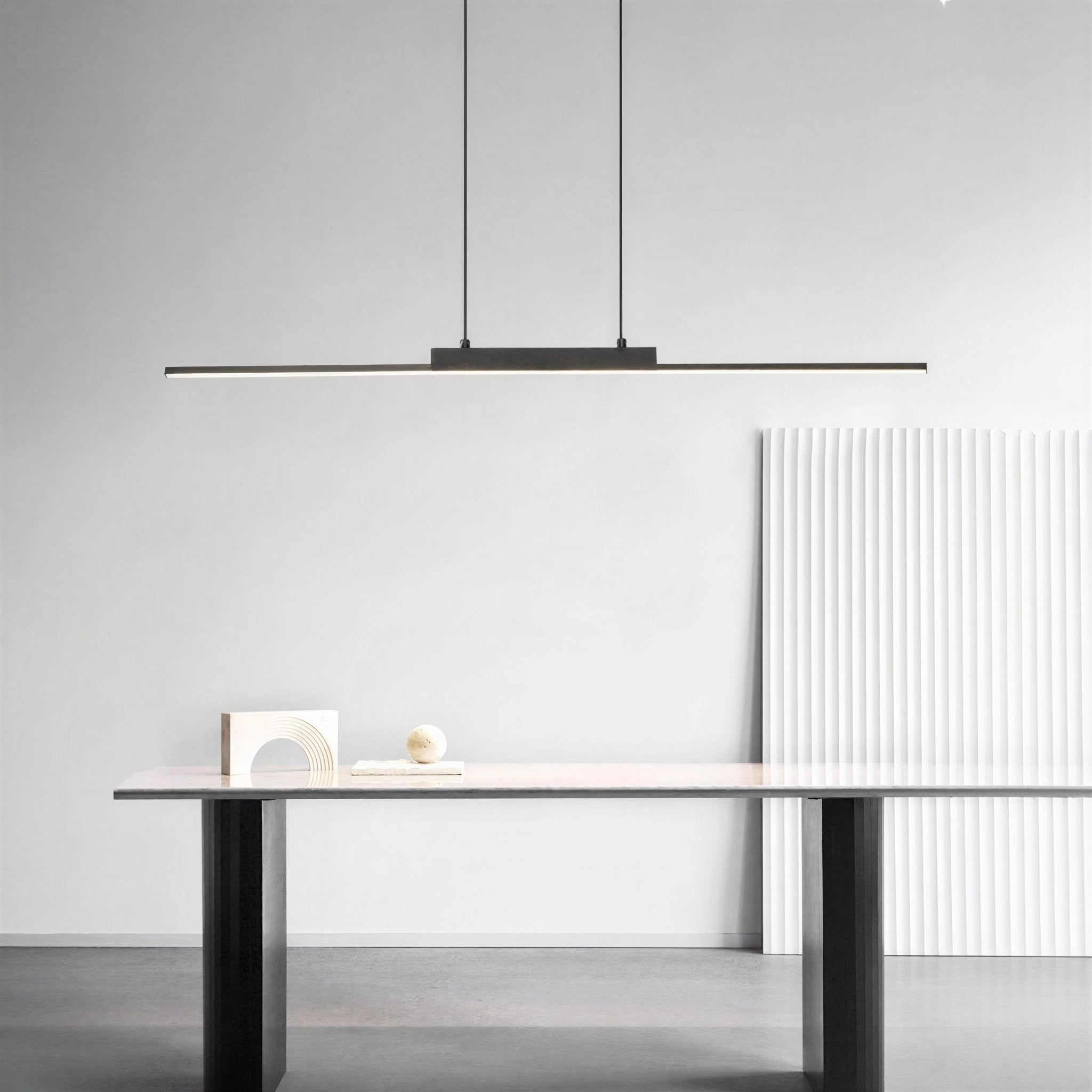 Suspension Luminaire Design Barre Aluminium Minimaliste Salle à Manger