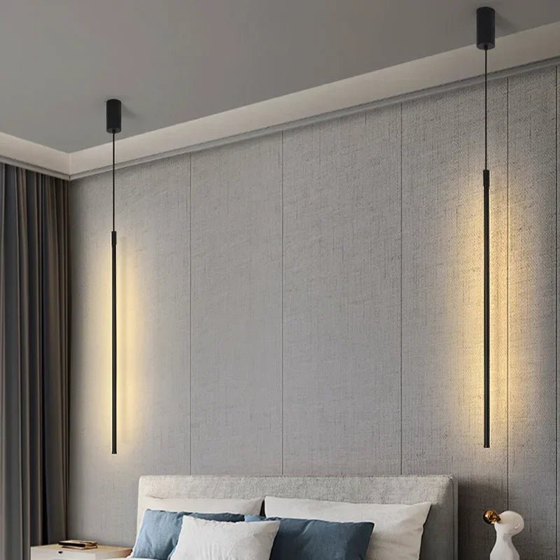 Suspension Luminaire Design Barre LED Linéaire — 4 Tailles au Choix