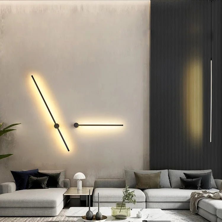 Suspension Luminaire Design Barre LED Linéaire — 4 Tailles au Choix