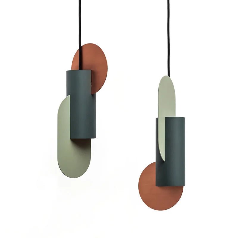 Suspension Luminaire Design Blocs de Couleur Nordique Créative — 3 Styles