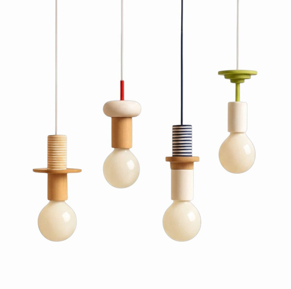 Suspension Bois Design Style Wabi-Sabi