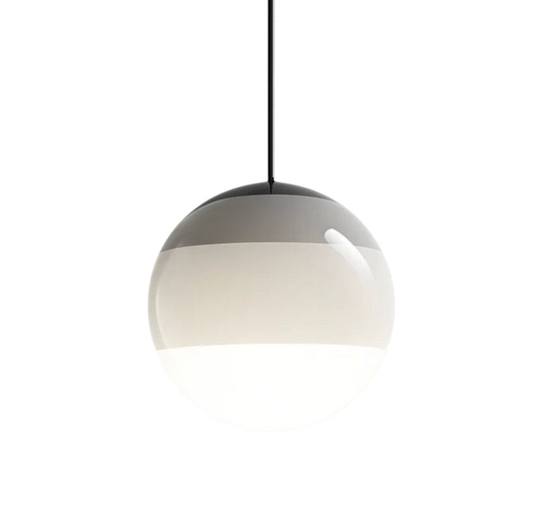Suspension Luminaire Design Boule Verre Coloré Dégradé Nordique