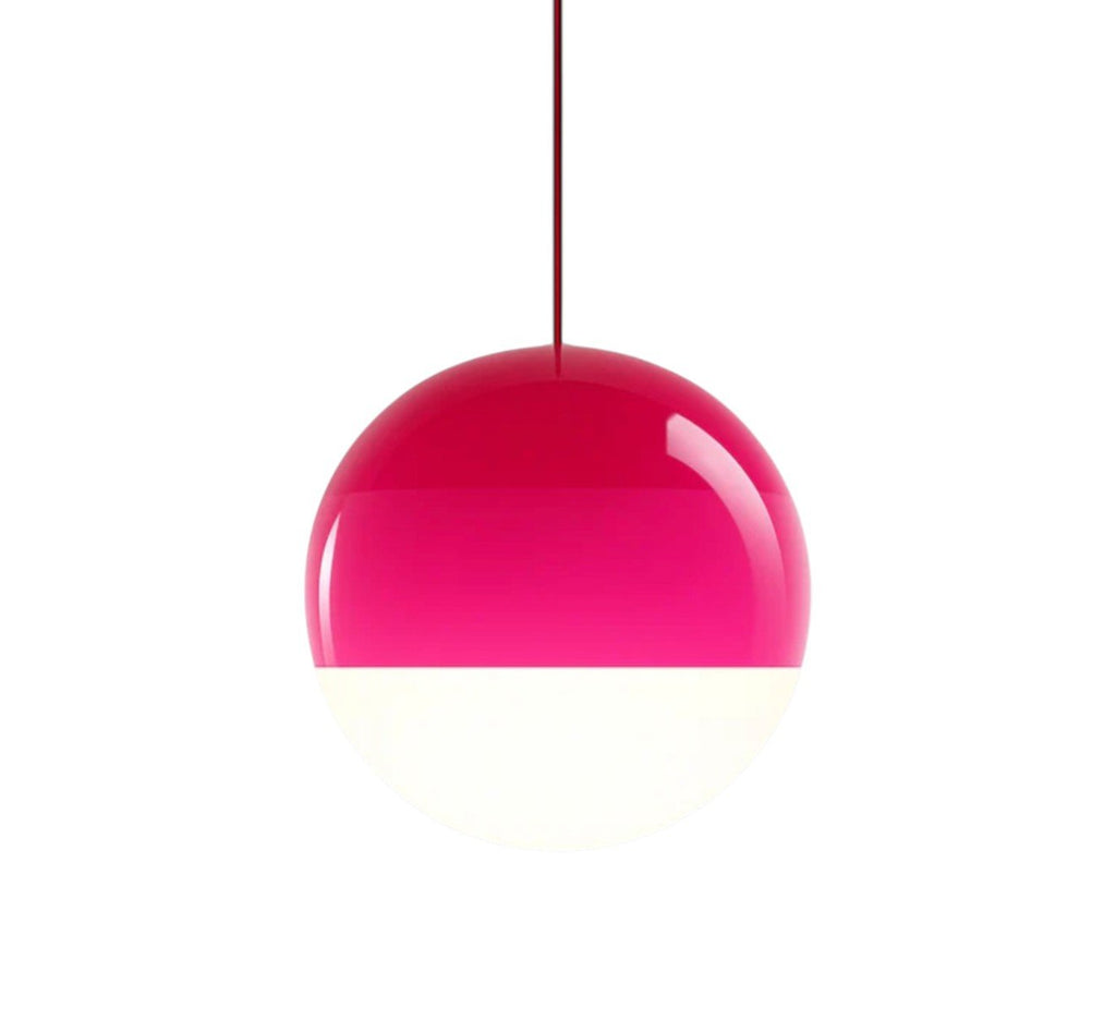 Suspension Luminaire Design Boule Verre Coloré Dégradé Nordique