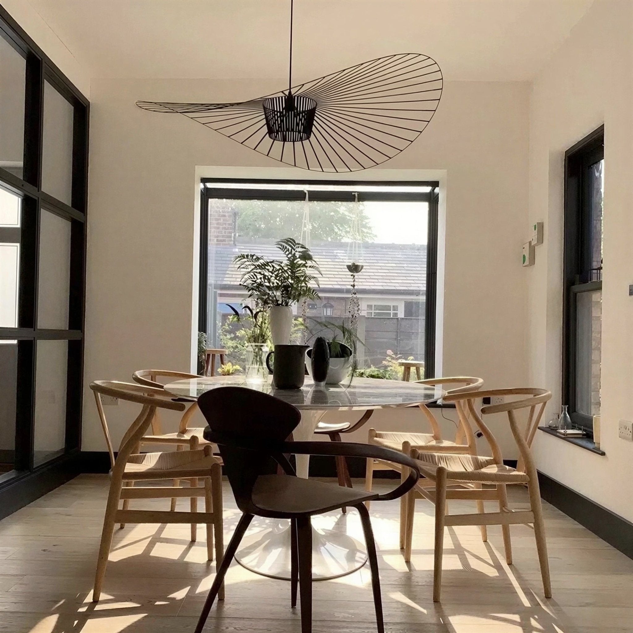 Suspension Luminaire Design Chapeau Paille Nordique