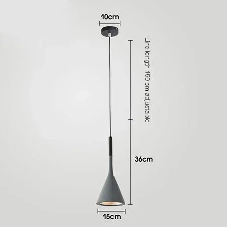 Luminaire Suspension Design Conique Moderne Métal