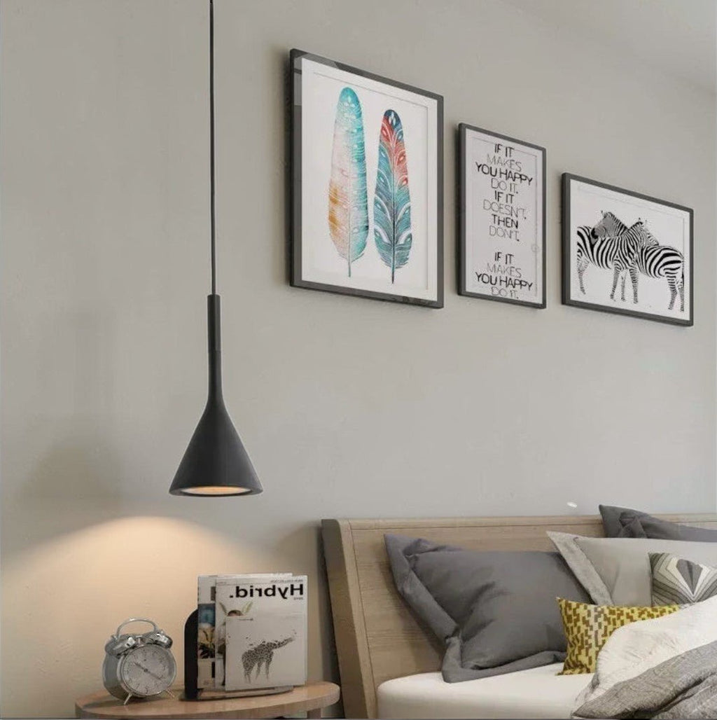 Luminaire Suspension Design Conique Moderne Métal
