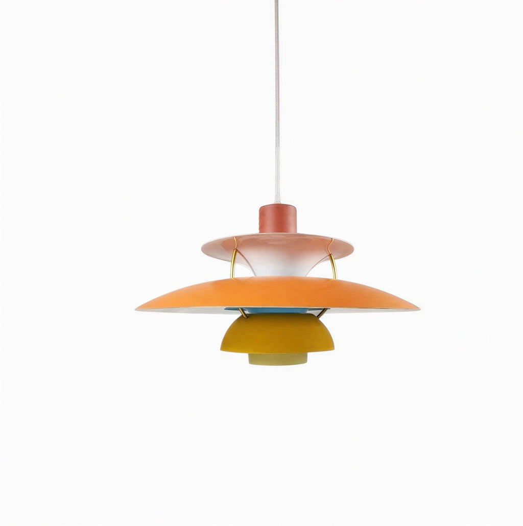 Suspension Luminaire Design Disque Aluminium Nordique LED