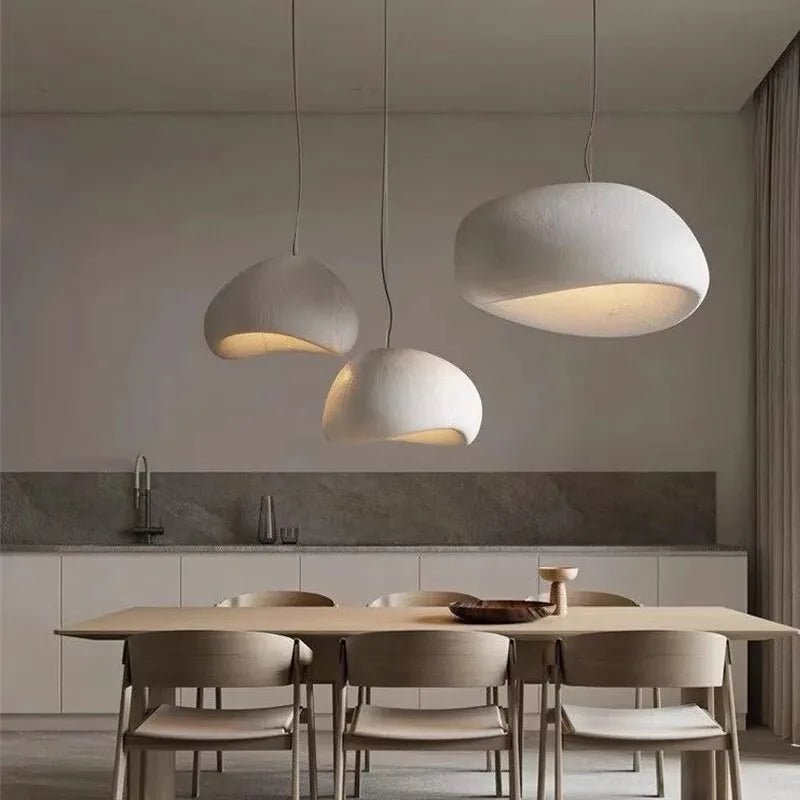 Luminaire Suspension Design Dôme Wabi-Sabi LED Nordique