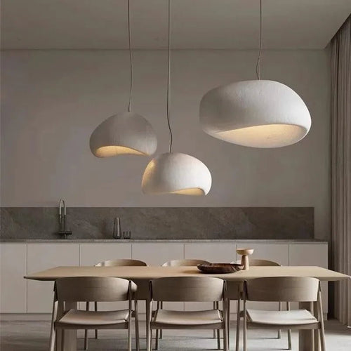 Luminaire Suspension Design Dôme Wabi-Sabi LED Nordique