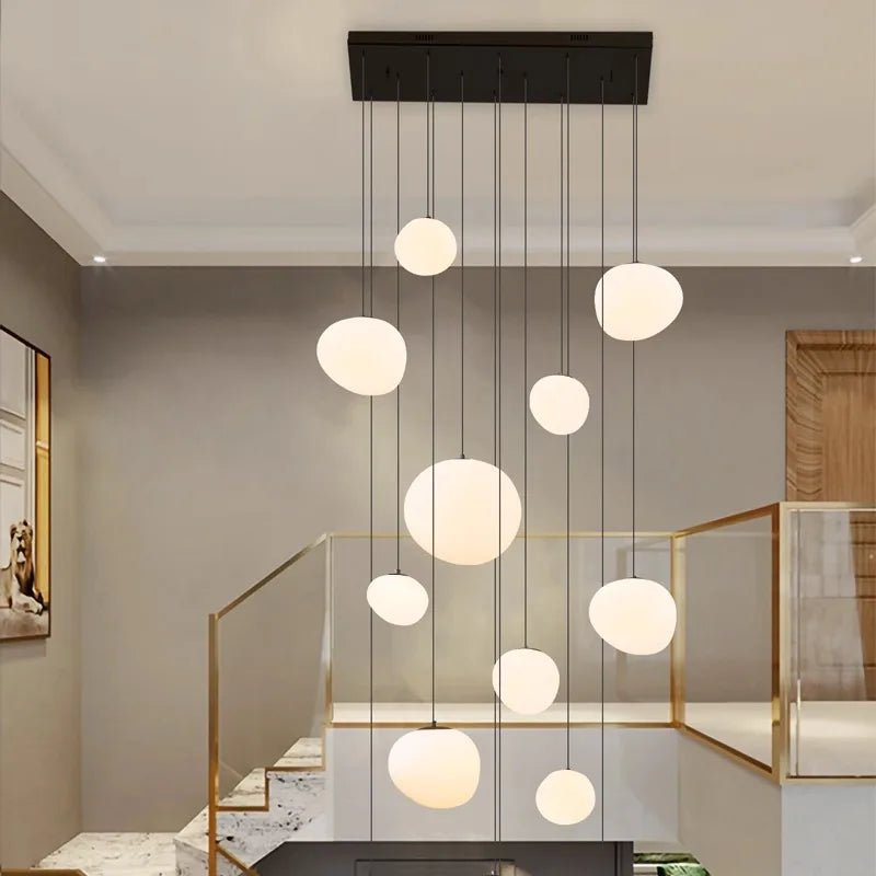 Luminaire Suspension Design Escalier Nordique — 6 Configurations