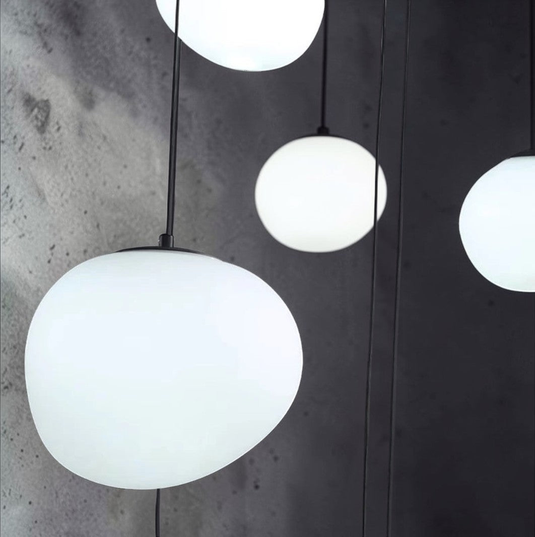 Luminaire Suspension Design Escalier Nordique — 6 Configurations
