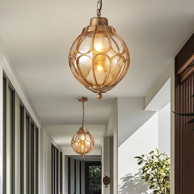 Suspension Luminaire Design Extérieure Rétro Industrielle IP54
