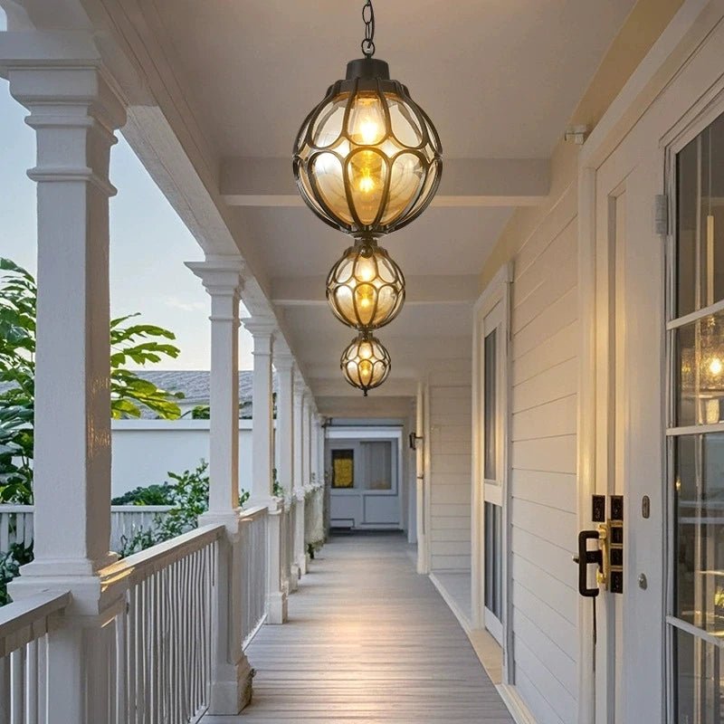 Suspension Luminaire Design Extérieure Rétro Industrielle IP54