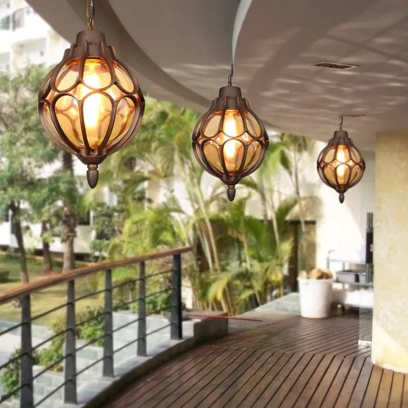 Suspension Luminaire Design Extérieure Rétro Industrielle IP54