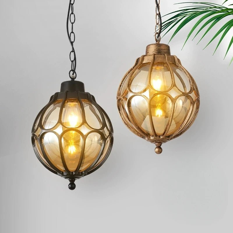 Suspension Luminaire Design Extérieure Rétro Industrielle IP54