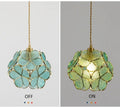 Luminaire Suspension Design Fleur Lotus Verre & Cuivre — 5 Coloris